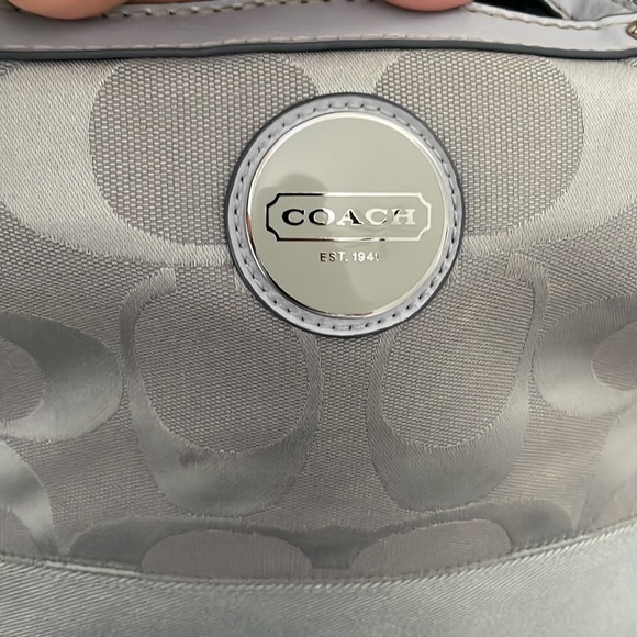 Coach Penelope optic Jakard signature canvas bag blue - Picture 7 of 12